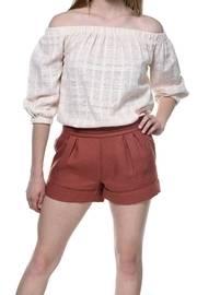  Terracotta Smocked Short