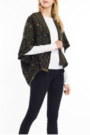  Leopard Cape Cardigan