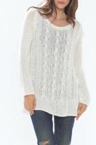  Cotton Cable-knit Tunic