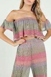  Shimmer Ots Crop Top