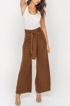  Waist-tie Knit Pants