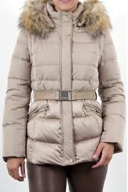 Beige Microfiber Coat