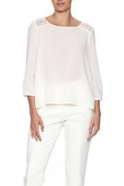 Cream High Low Blouse