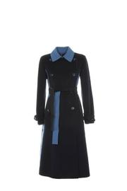  Two-tone Wool Coat