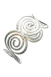  Spiral Silver-overlay Cuff