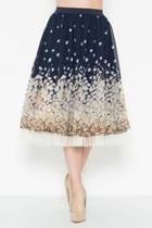  Floral Tulle Skirt