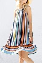  Multi-color Halter Dress