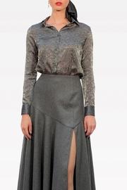  Silver Button-down Shirt