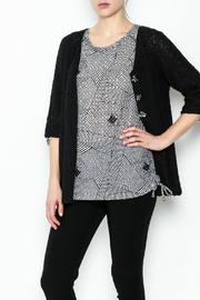  Raglan Black Cardigan
