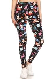  Santa-snowman Yoga-legging