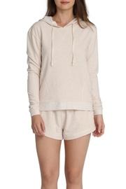  Beige Heathered Hoodie