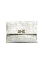  Silver Croc Clutch