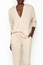  V Neck Soft Hoodie