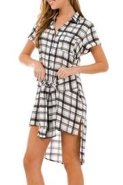  Tie-front Shirt Dress