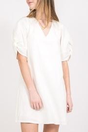  Twist Sleeve Dress