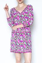  Multicolor Pattern Dress