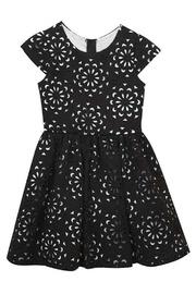  Textured Black Dress