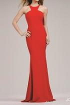  Timeless High-neck Gown