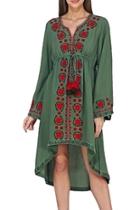  Embroidered Hi-low Dress