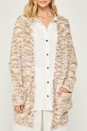  Textured Sweater Cardigan