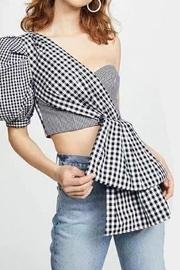  Puff Sleeve Gingham Top