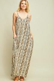  Reptile Print Maxi-dress