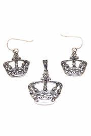  Crown-pendant & -earring Sterling-silver