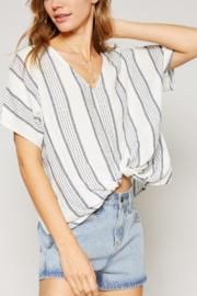  Simone Stripe Knot Top