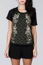  Gold Lace Top