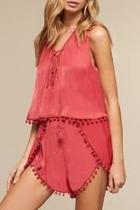 Red Leone Romper