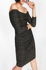  Gold Zig-zag Dress