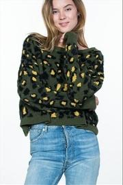  Olive Leopard Sweater
