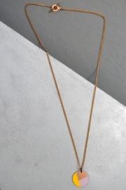  Color-blocking Circle Necklace