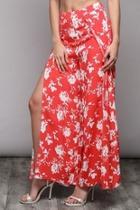  Open Floral Pants
