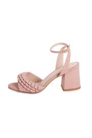  Pink Suede Heeled Sandals