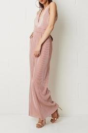  Pink Pleated Jumpsuit