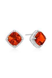  Padparadscha Sapphire Studs