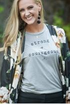  Strong & Courageous Tee