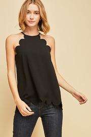  Black Scalloped Tank
