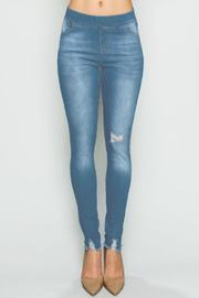  Distressed Denim Jeggings