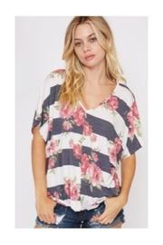 Floral Stripe Shirt