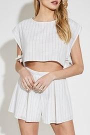 Striped Linen Crop