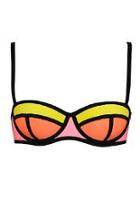  Colorblock Bikini Top