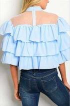  Ruffle Blouse Top