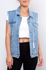  Distressed Denim Vest