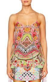  Silk Embellished Tank