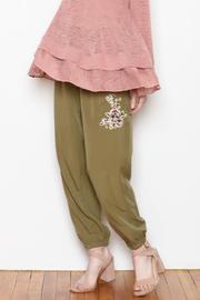  Rose Embroidered Joggers