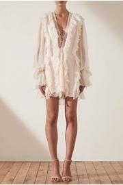  Ruffle Romantic-white Dress