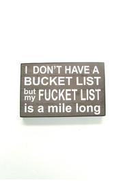  Bucket List Sign