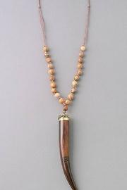  Wooden Tusk Necklace